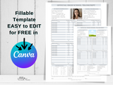 Printable Editable Official High School Transcript and High School Diploma 