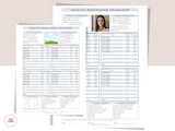 Printable Editable Official High School Transcript and High School Diploma 