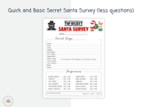 Printable Secret Santa Survey