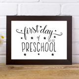 Modern First and Last Day of Preschool Signs - 2021-2022 - Forest Rose Creative