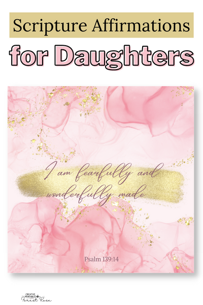 35 Scripture Affirmation Cards for Daughters