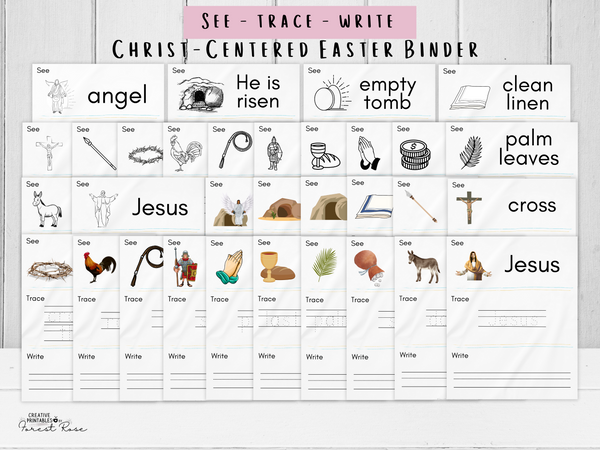 Christ-Centered Easter Words Binder