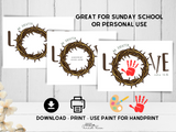 Christ-Centered Easter Handprint craft for kids