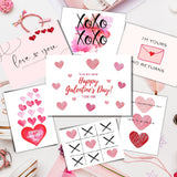 Printable Valentine's Day Cards - 16 Pack - Forest Rose Creative