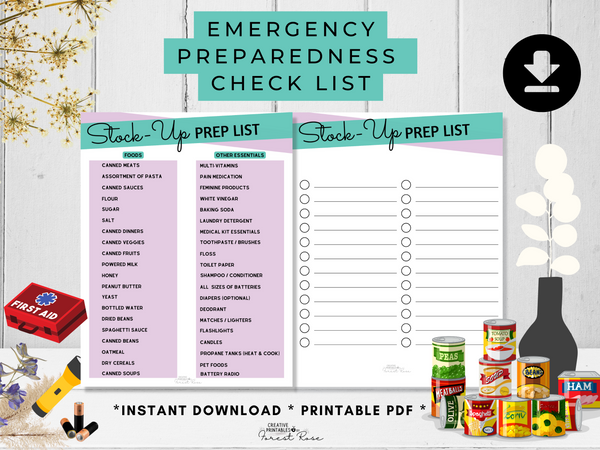 Printable Emergency Preparedness Checklist