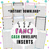 Fancy Printable Cash Envelope Inserts - Forest Rose Creative