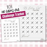 No Eating Out Challenge Tracker - Forest Rose Creative
