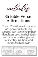 35 Scripture Affirmation Cards for Daughters - Grey