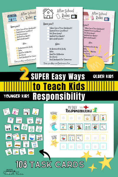 Responsibilities Bundle for Kids of all Ages - Forest Rose Creative
