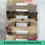 Vintage Bee Cash Envelope System - Forest Rose Creative